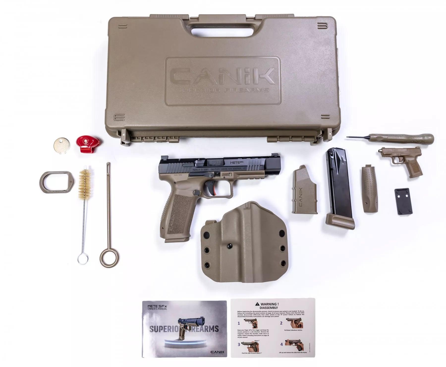 Canik Mete SFX 9mm Pistol FDE/Black 5.2" Barrel 20+1 Capacity Optics Ready - View 2