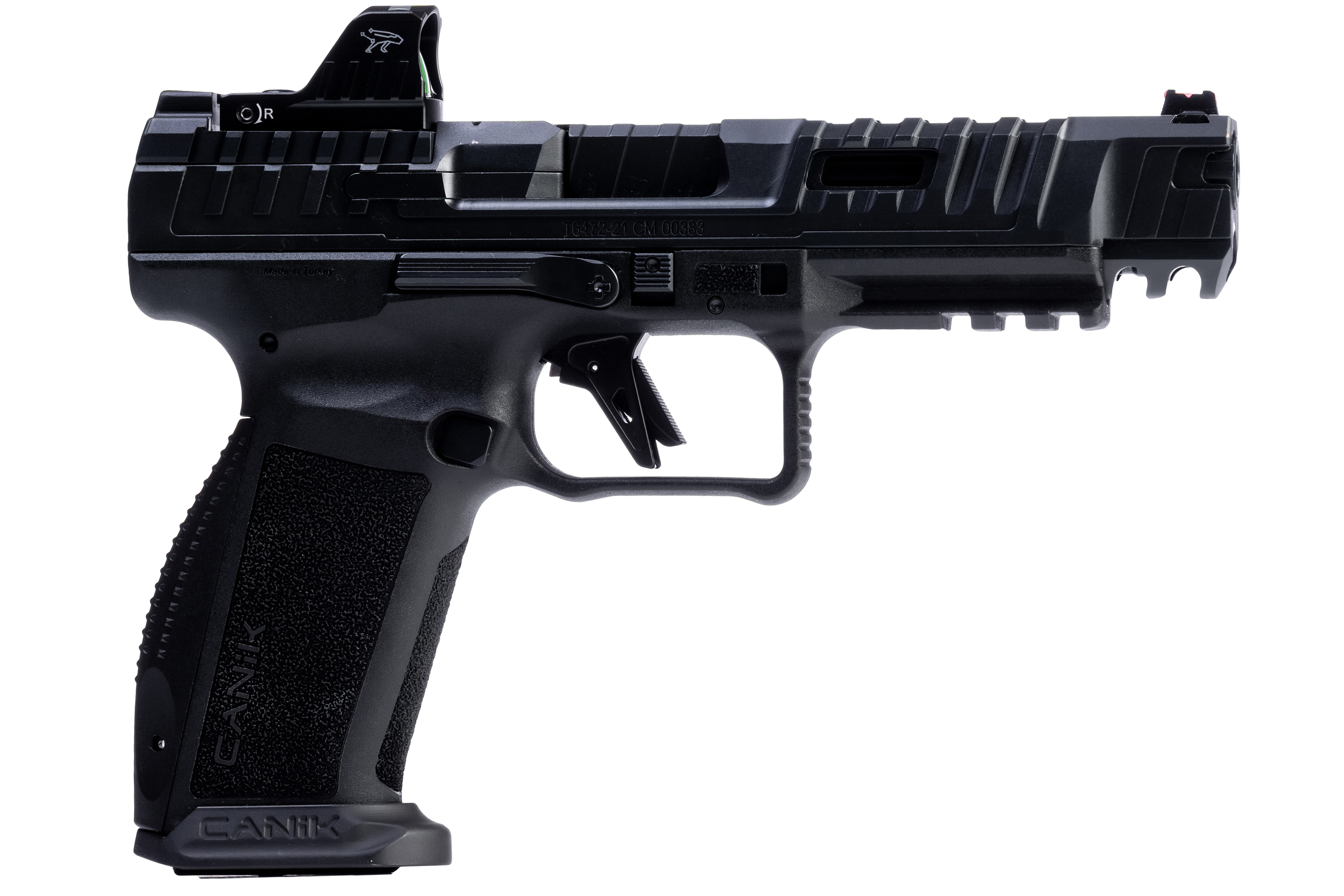 Canik TP9 SFx Rival Dark Side 9mm 5" Barrel 18rd Black Finish with Red Dot Sight - View 2