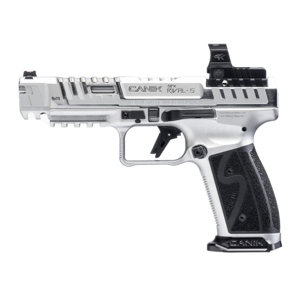 Canik SFx RIVAL-S Pistol - Chrome 9mm 5" Barrel 18rd Mag MeCanik MO2 Optic - View 2