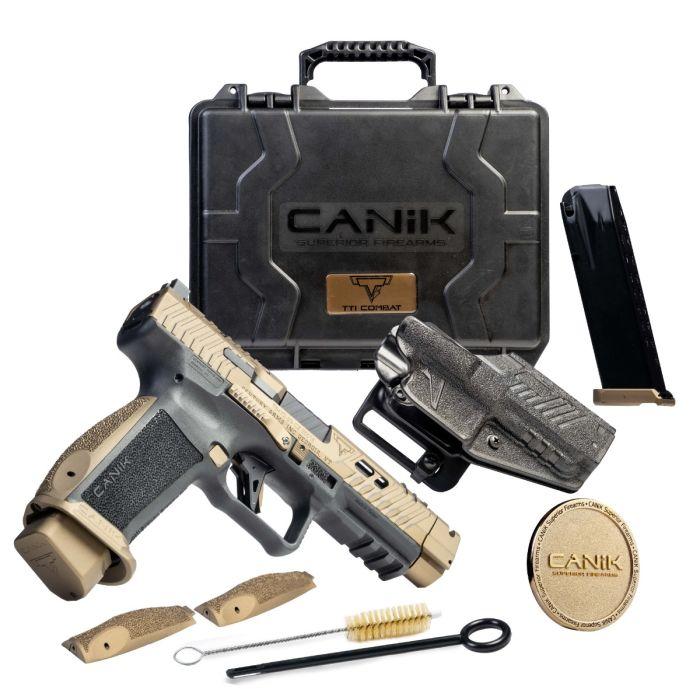 Canik TTI Combat 9mm 18+1 Bronze Semi-Auto with Optics Cut & 2 Magazines - View 2