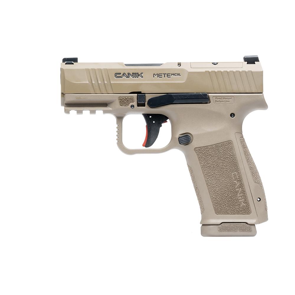 Canik Mete MC9L Handgun 9mm Luger 17rd Magazines(2) 3.18 Barrel Optic Ready FDE - View 2
