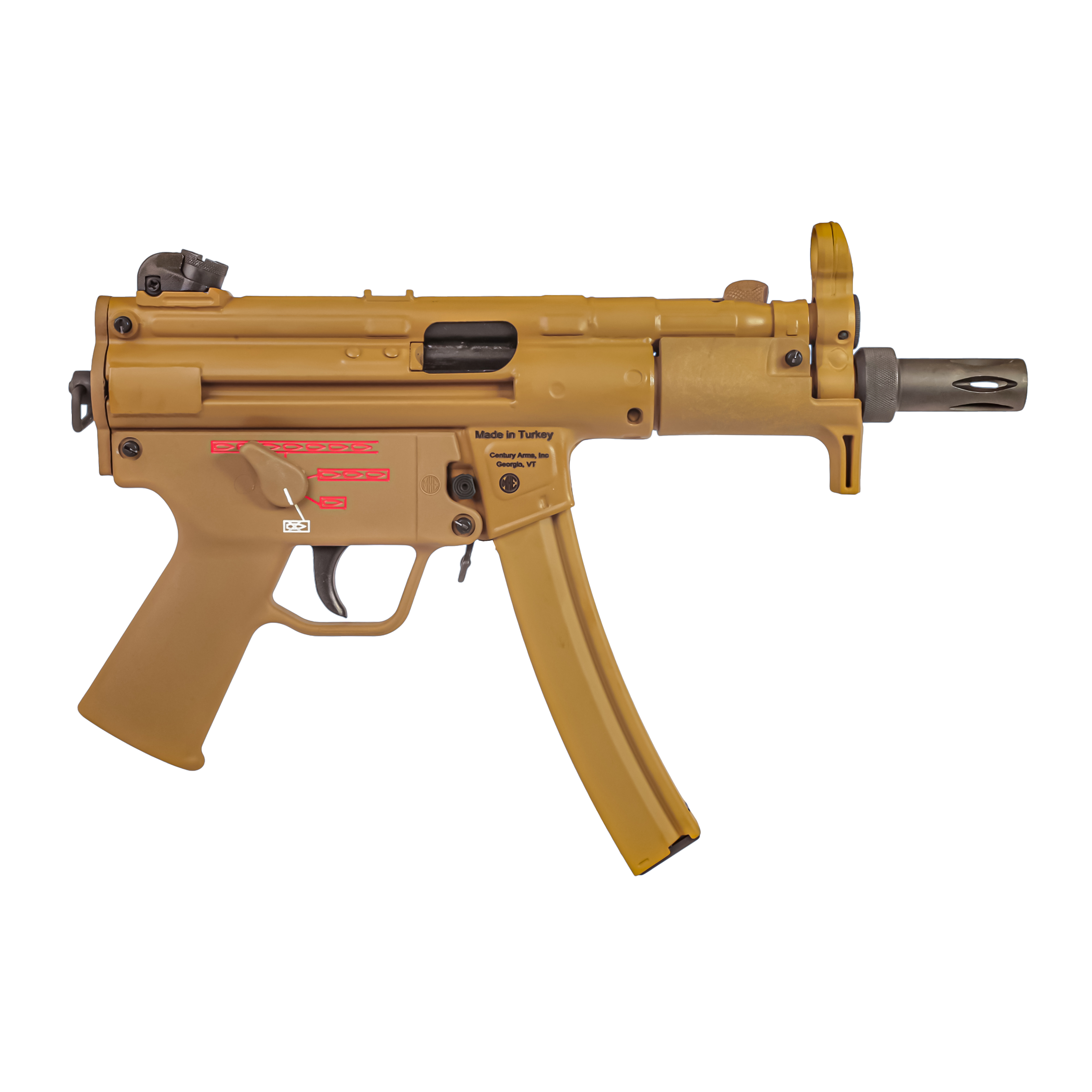 Century Arms HG6035GB-N AP5 9mm 5.75" RAL 8000 Semi-Auto Pistol - View 2