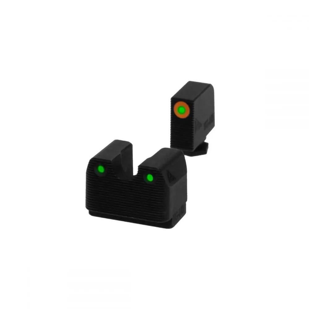 RIVAL ARMS Tritium Grn Rear/Grn w/Orng Front Night Sights for Glock 17/19 - View 2