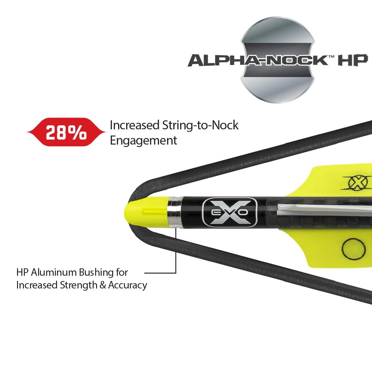 TenPoint HEA6606 Pro Elite 400 Carbon Arrows 20" Alpha Nocks 6 Pack - View 2