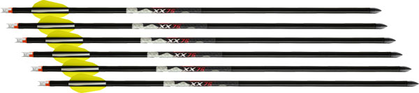 TenPoint HEA0606 Alpha Nock Arrows 20" Aluminum 6pk .003 Straightness - View 2