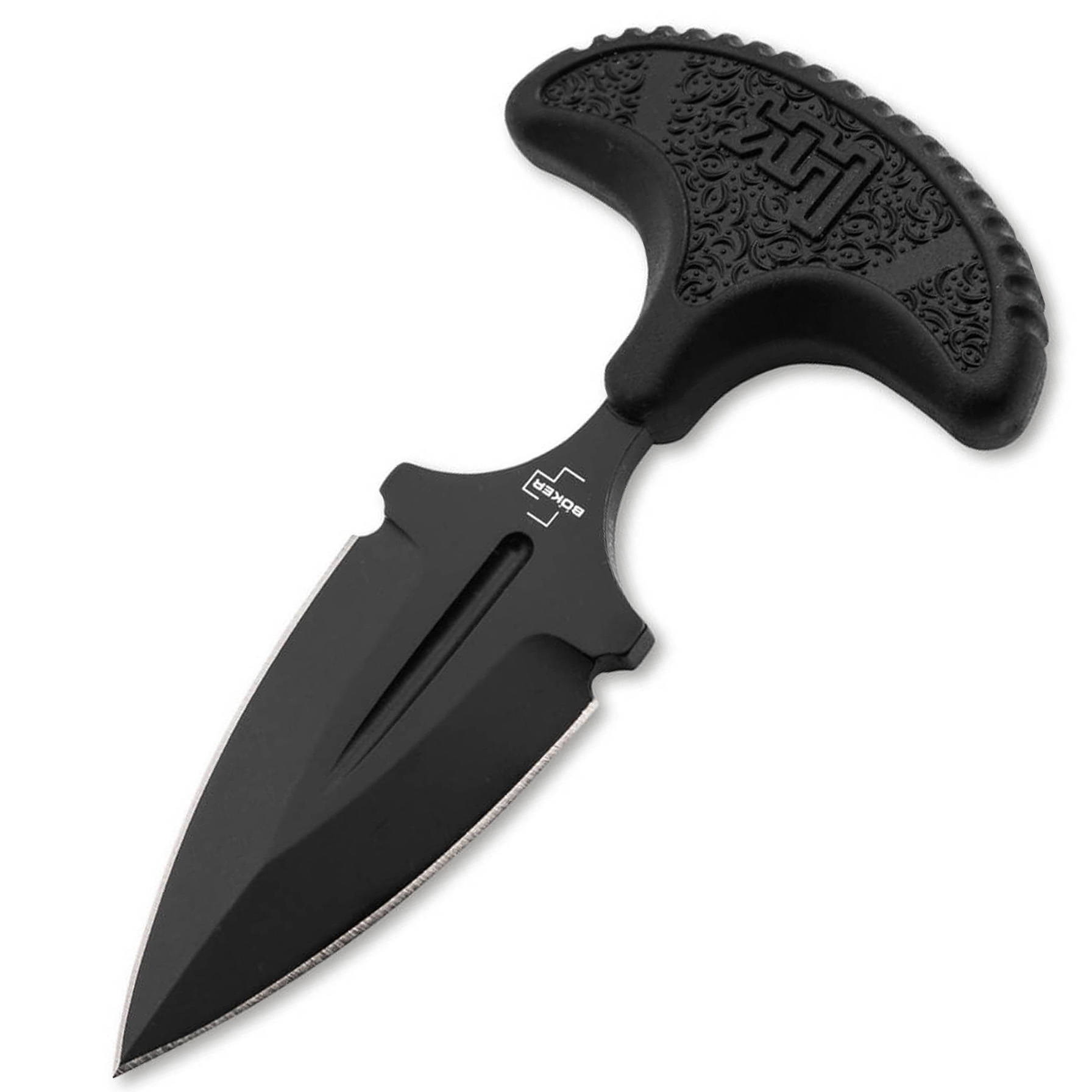 BOKER H&K FX02 2.5 DAGGER PLAIN BLACK/FRN - View 2
