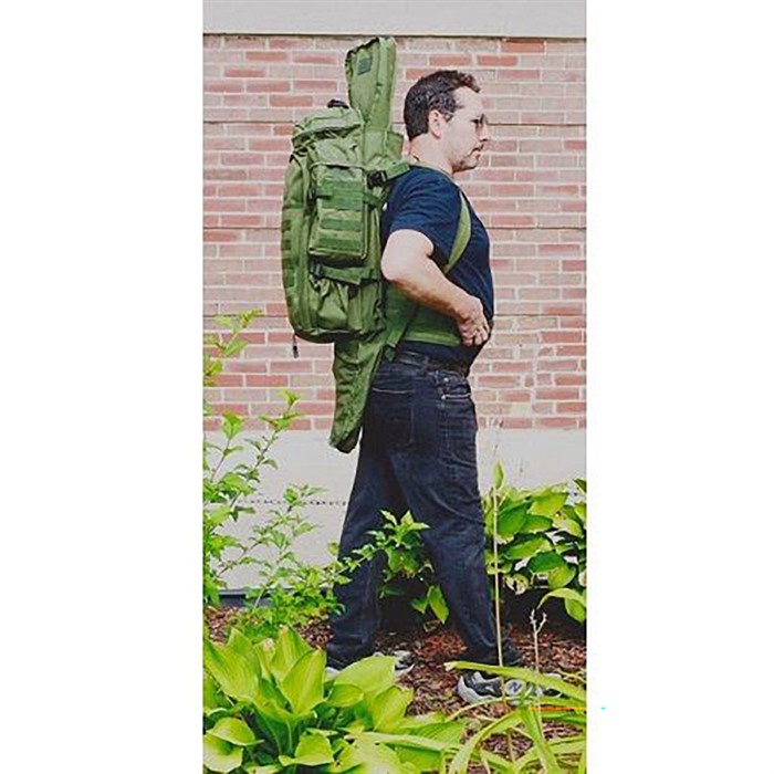 SCHRECK WHOLESALE INC TACTICAL ASSAULT BAG WITH RIFLE HOLDER O.D GREEN - View 2