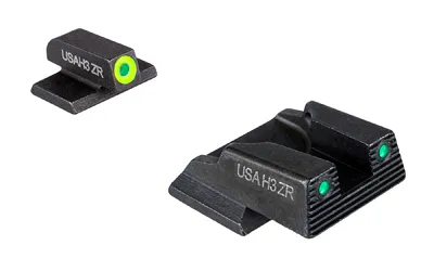 AmeriGlo Trooper Sight Set Fits S&W Bodyguard 2.0 LumiGreen with Tritium - View 2