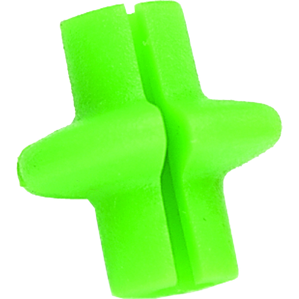 Pine Ridge Archery Slotted Kisser Button - Model 2785, Green - Soft, Durable Plastic - Easy Installation - Noise & Vibration Elimination