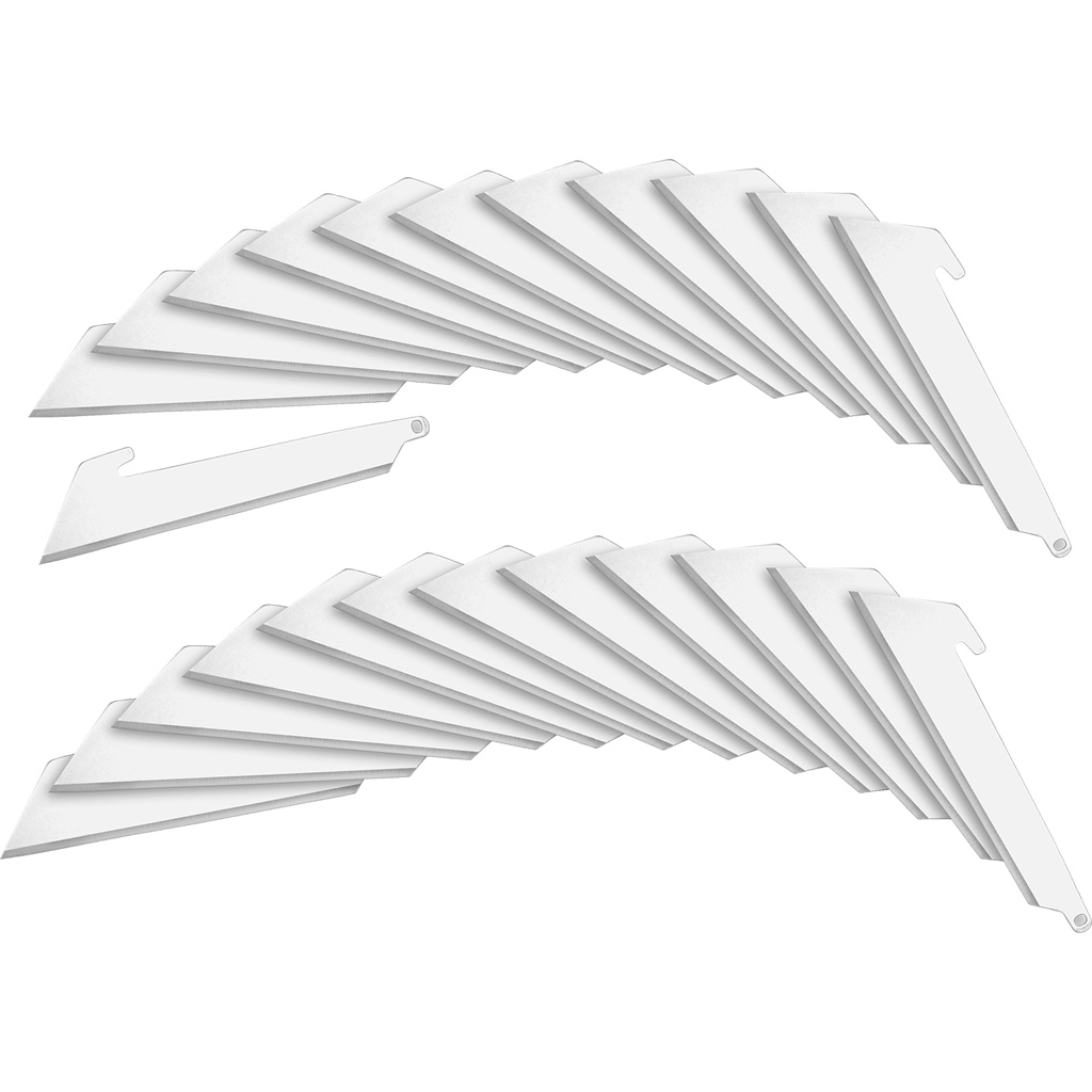 Outdoor Edge RRU30-24 RazorSafe 3" Utility Blades 24pk, 420J2 Stainless