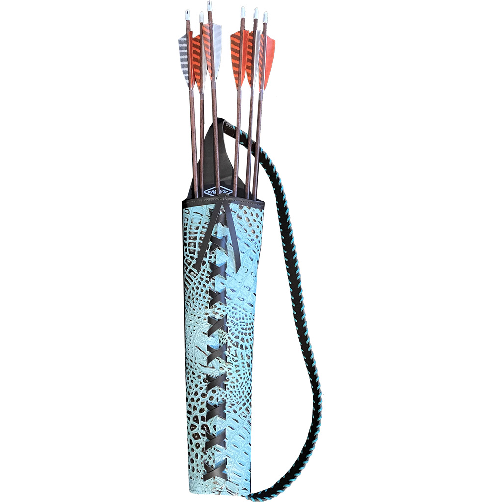 Neet Alligator Embossed Quiver RH Turquoise 8700 Ambidextrous 1.2 oz Leather 18.5"