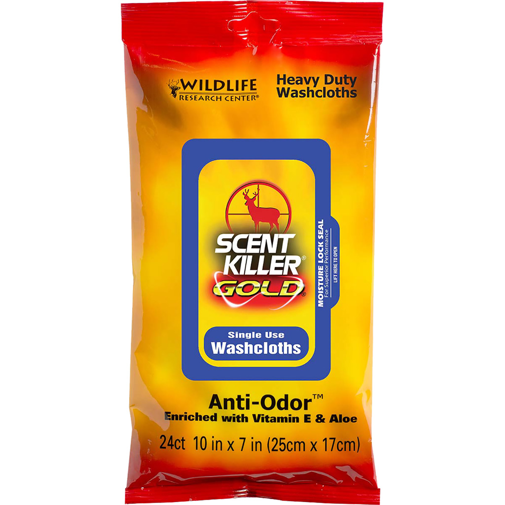 Wildlife Research Scent Killer Gold HD Washcloths 12 pk. - Wildlife Research Center