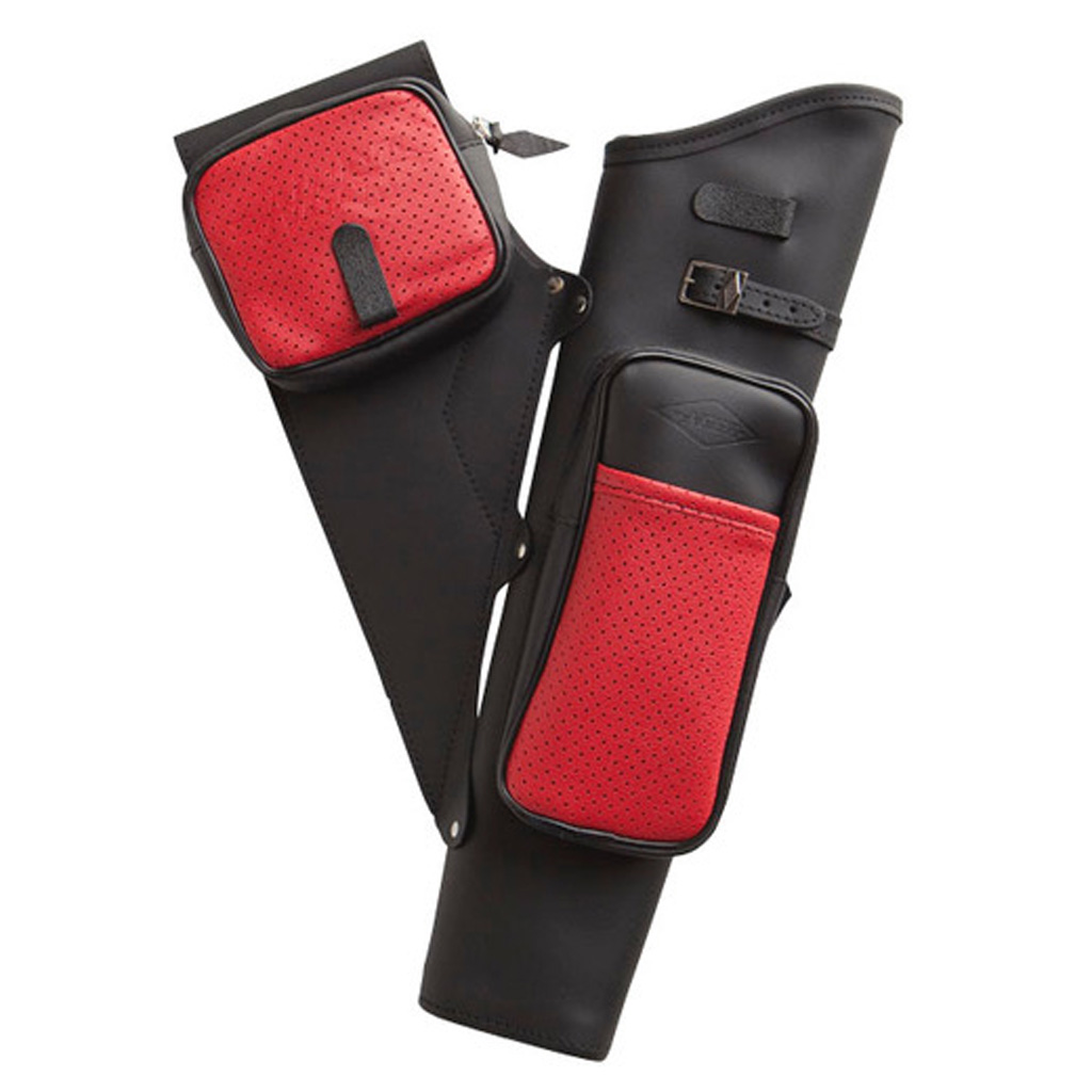 Neet NT-2100 Leather Target Quiver Black 19" RH