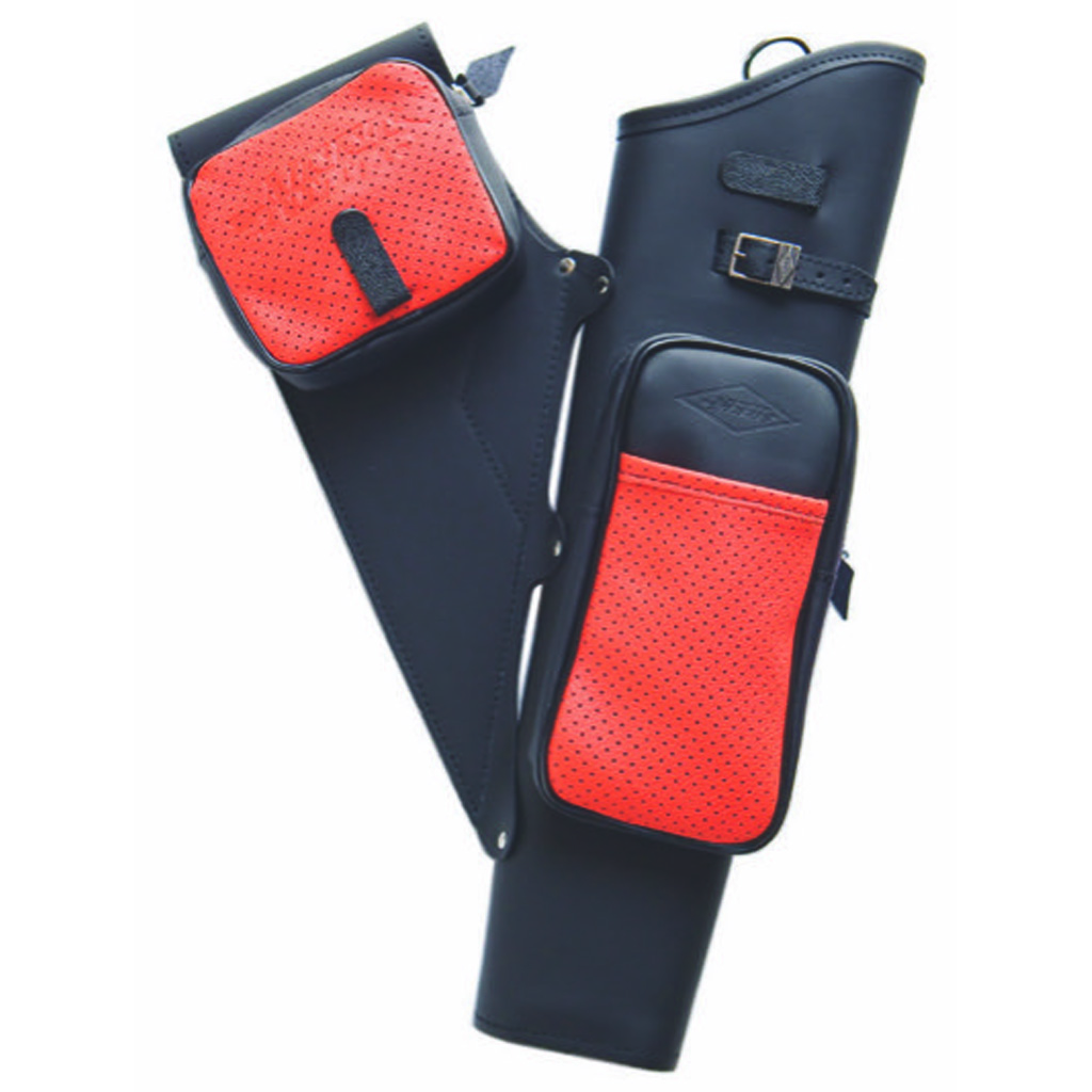 Neet NT-2100 Leather Target Quiver Black 19" RH