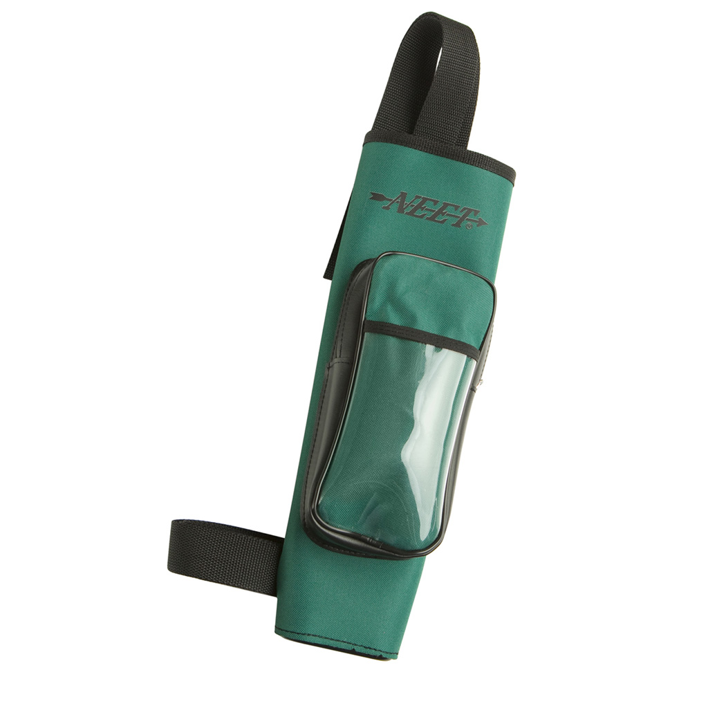 Neet NY-BQ-4 Youth Back Quiver Teal RH Leather Grained Vinyl Adjustable Shoulder Strap