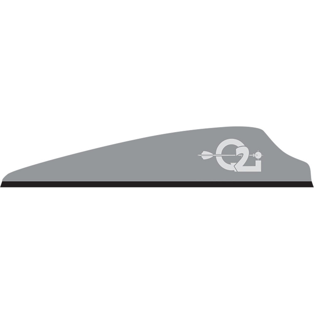 Q2i Q06040 Fusion X-II Vanes Grey 2.5" 100pk Lightweight Aerodynamic