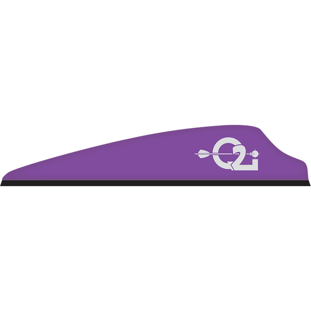 Q2i Q070411 Fusion X-II Vanes Violet 3" 100pk Lightweight Aerodynamic - Q2i