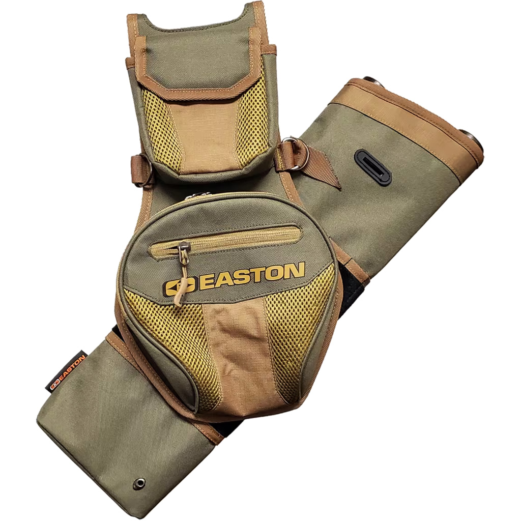 Easton 631428 Flipside 4-Tube Hip Quiver Ranger Green, Dual-Handed Use