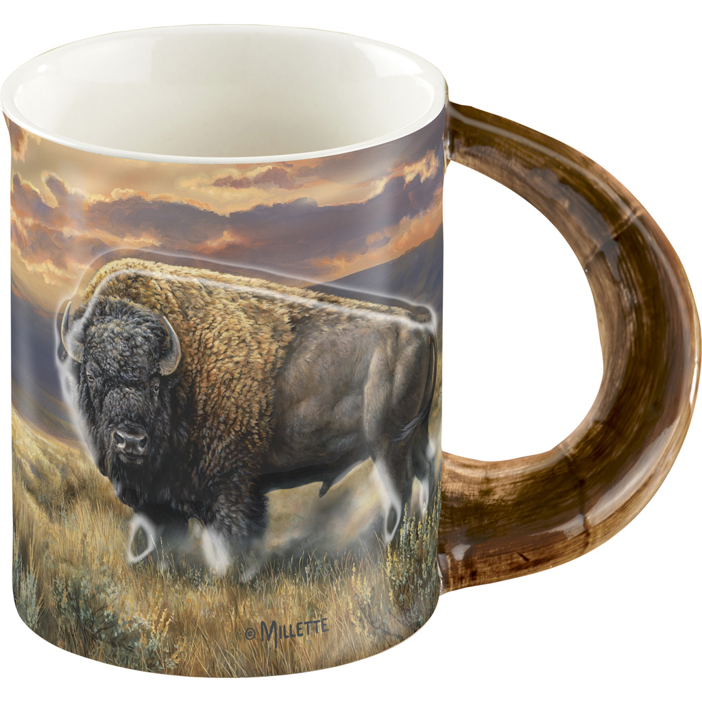 Wild Wings Sculpted Mug Dusty Plains Bison