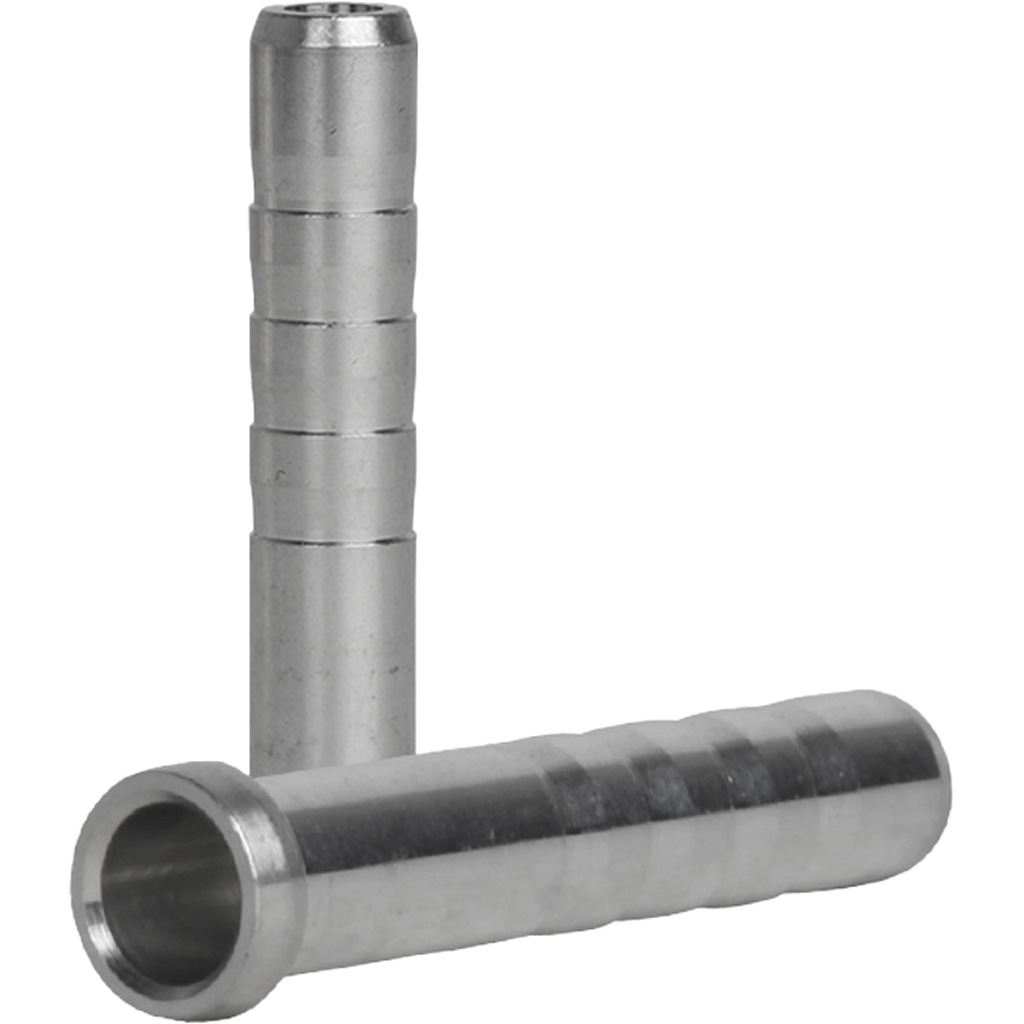Easton 901019 6.5mm Aluminum Inserts, Silver, 100 Pack