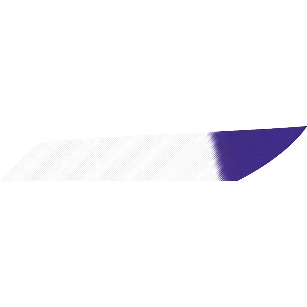 Gateway 318LISWP-50 Mako 3.125" White Purple Feathers 50 Pack