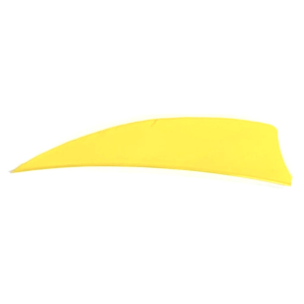 Trueflight 1304 Shield Cut Feathers Yellow 3" LW 100pk 0.55"H 2.0gr