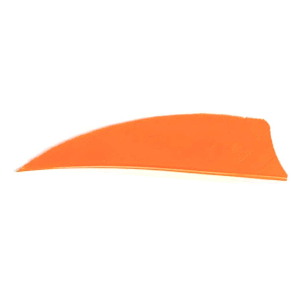 Trueflight 1305 Shield Cut Feathers Orange 3" LW 100pk 0.55"H 2.0gr
