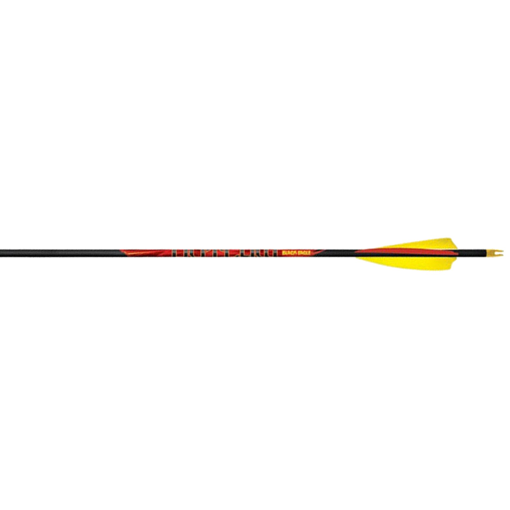 Black Eagle 319 Outlaw Arrows 350 Spine 3" Feathers 6 Pack - Black Eagle
