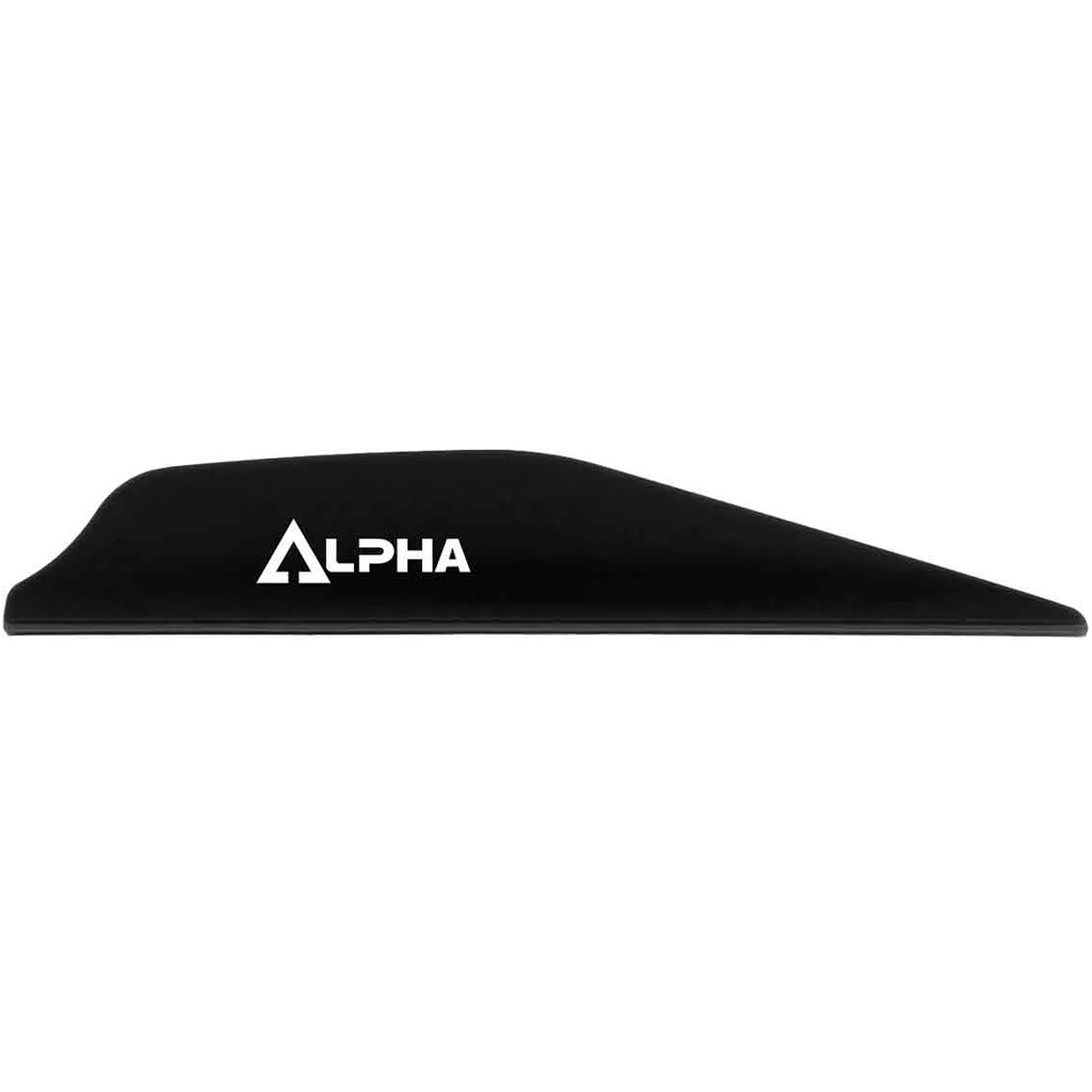 Bohning 101062BK28 Alpha Vanes Black 100pk AR1250 Material, Low-Profile