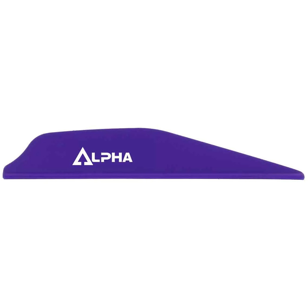 Bohning 101062PU28 Alpha Vanes Purple 100pk AR1250 Material Low-Profile