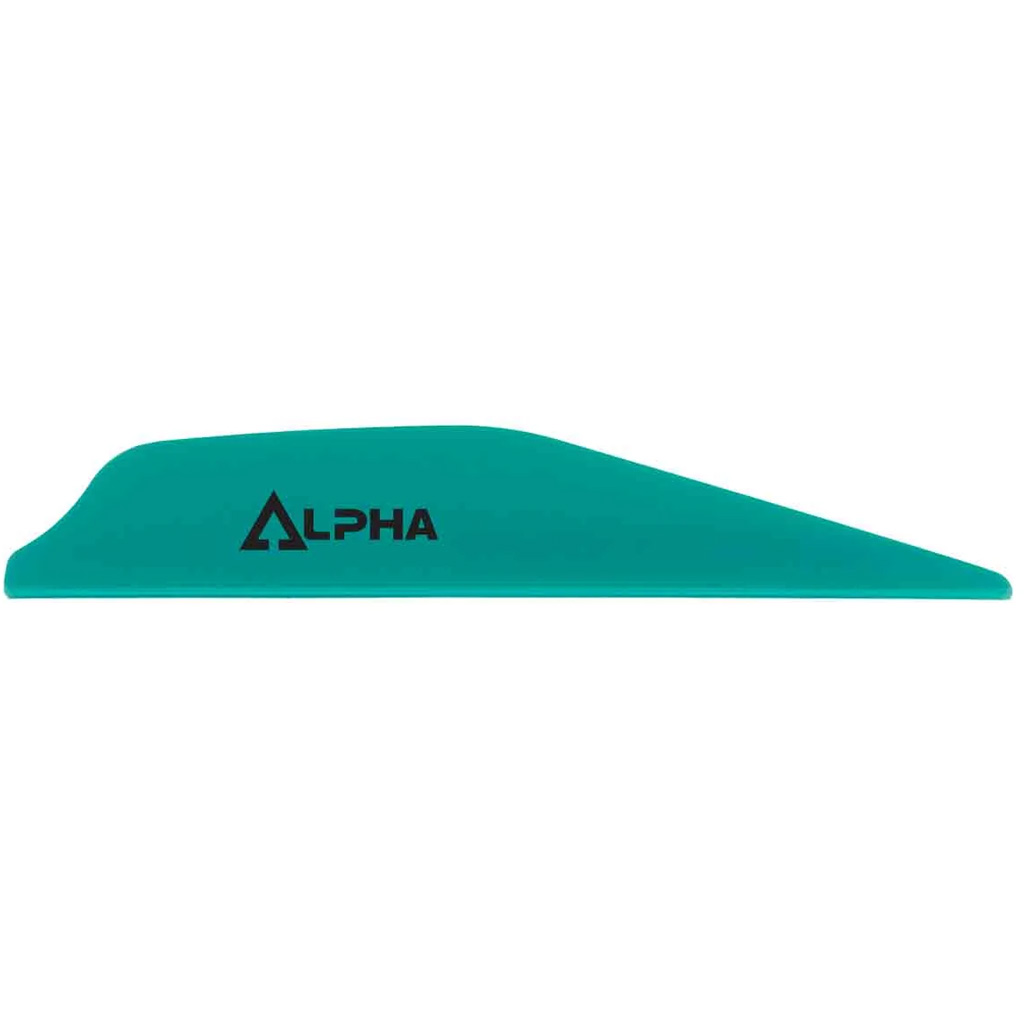 Bohning 101062TL28 Alpha Vanes Teal 100pk AR1250 Material, Low-Profile - Bohning