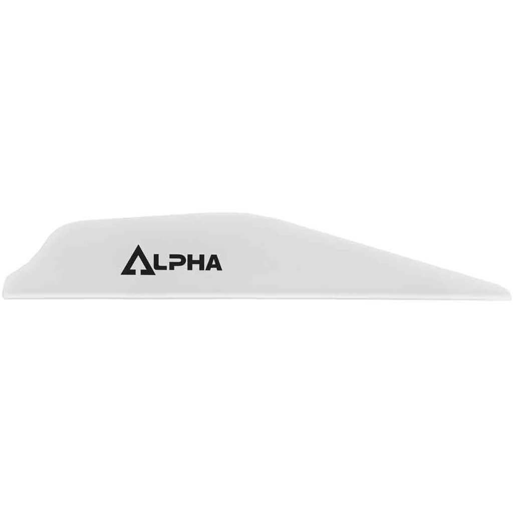 Bohning 101062WH28 Alpha Vanes White 100pk AR1250 Material Silent Flight - Bohning