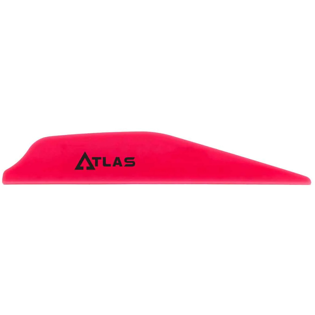 Bohning 101072HP28 Atlas Vanes Hot Pink 100pk, AR1000 Material, Low-Profile - Bohning