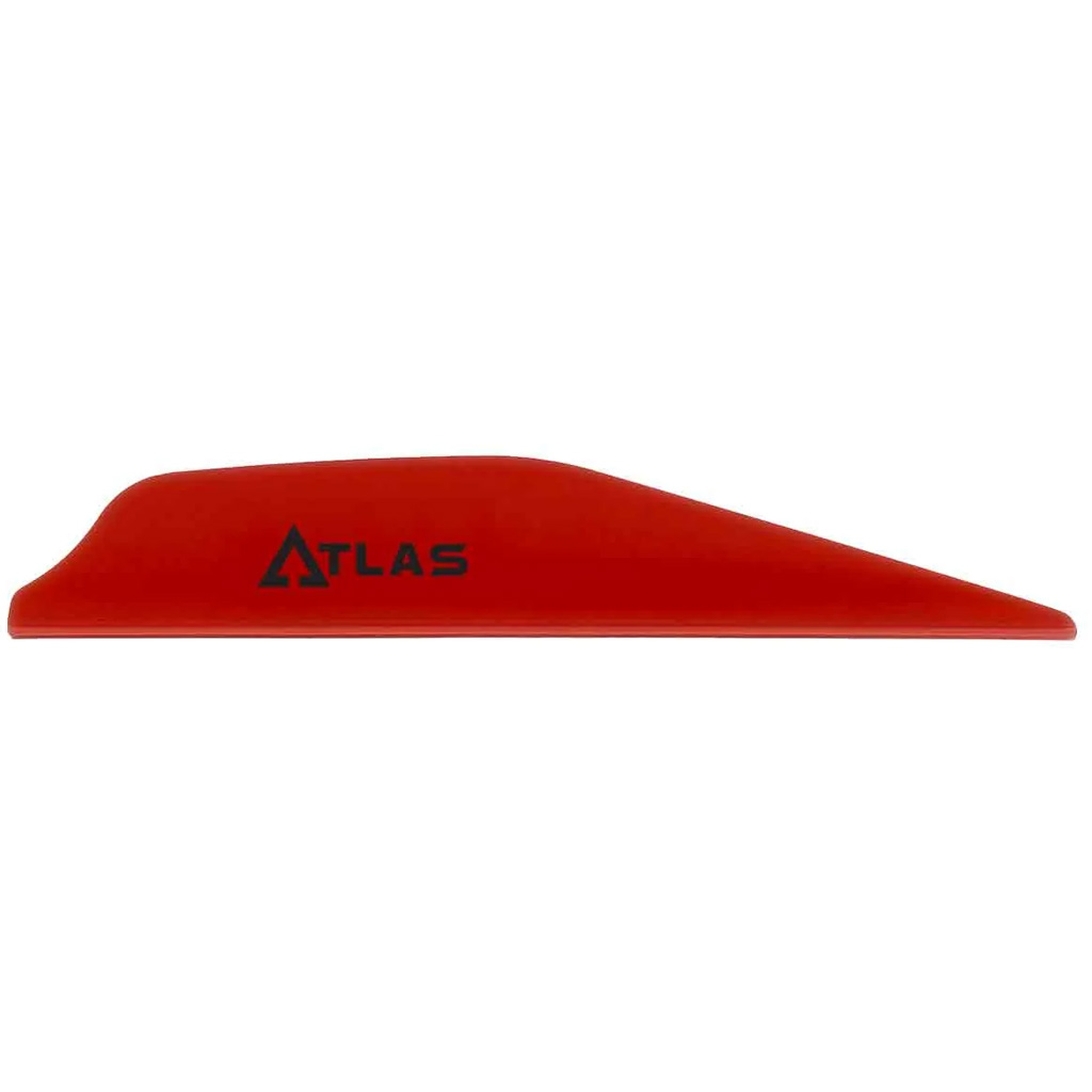 Bohning 101072RD28 Atlas Vanes Red 100pk, AR1000 Material, Low-Profile Design