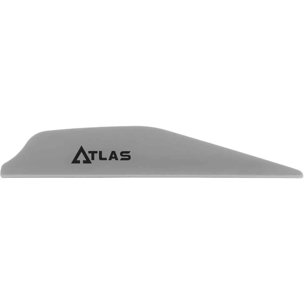 Bohning 101072SL28 Atlas Vanes Silver 100pk, AR1000 Material, Low-Profile - Bohning