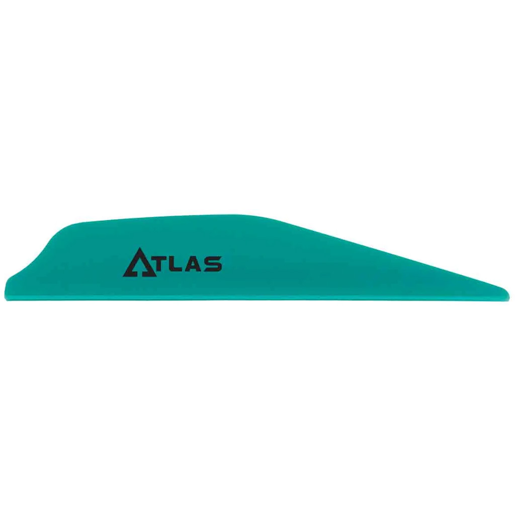 Bohning 101072TL28 Atlas Vanes Teal 100pk, AR1000 Material, Low-Profile