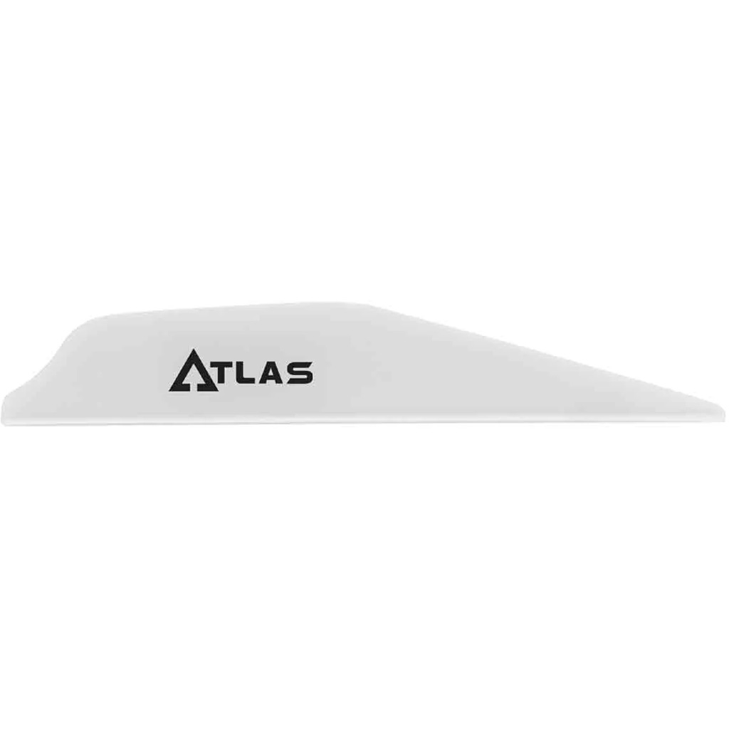 Bohning Atlas 101072WH28 Vanes White 100pk, AR1000 Material, Low-Profile