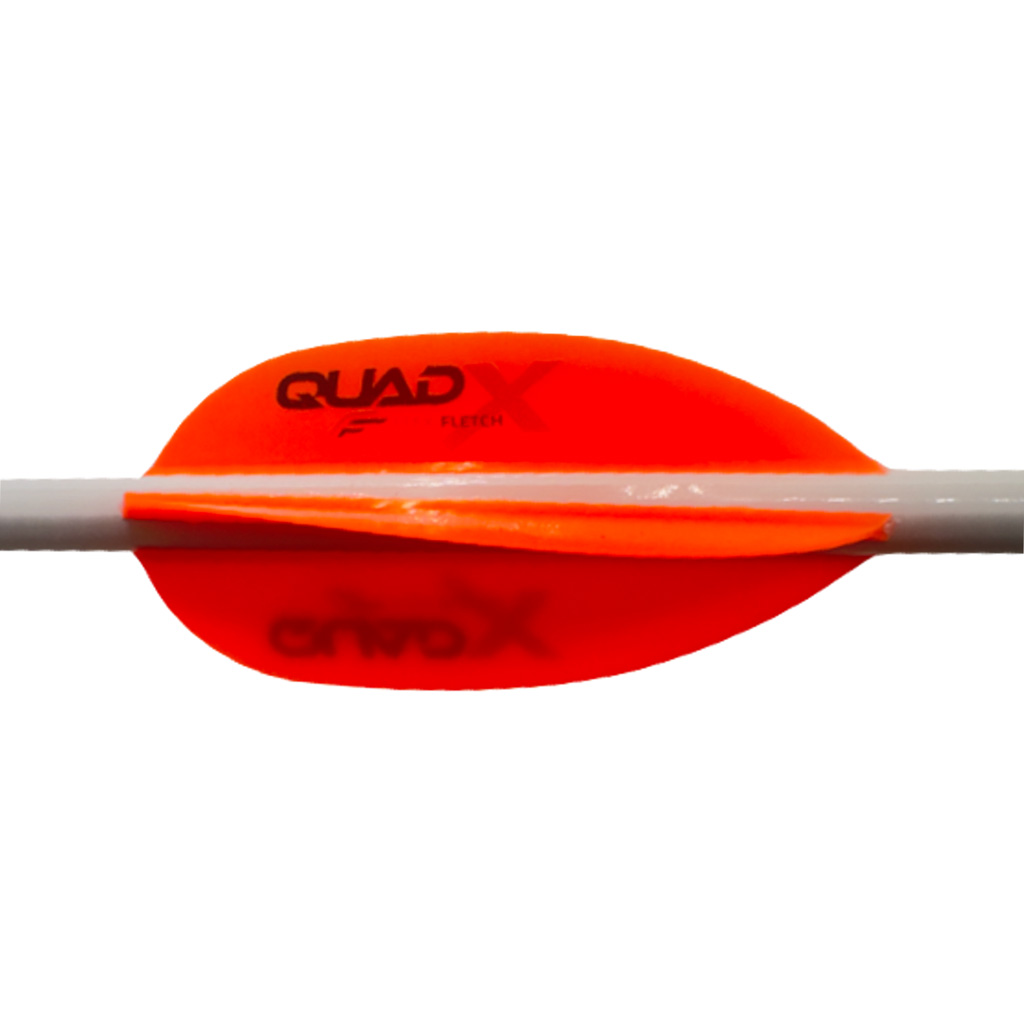 Buy Flex Fletch QUA50FBZ Quad X Vanes Blaze Orange 50 Pack online