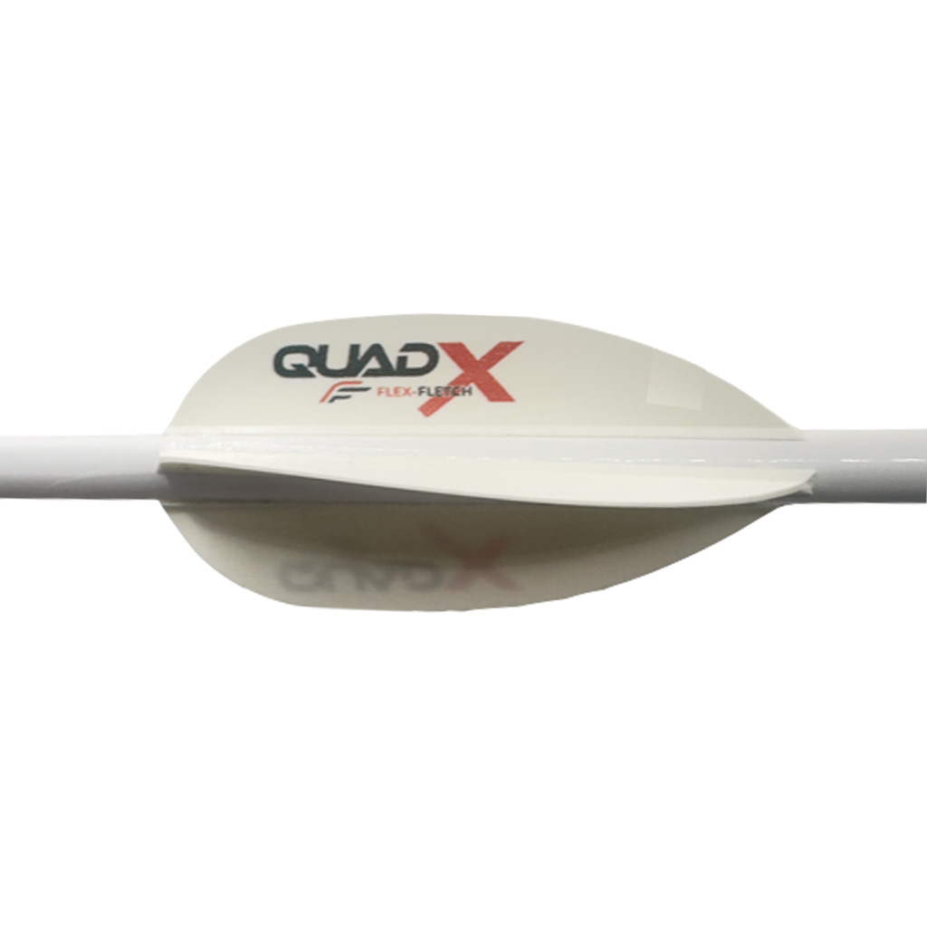 Buy Flex Fletch QUA50WHT Quad X Vanes White 50 Pack online