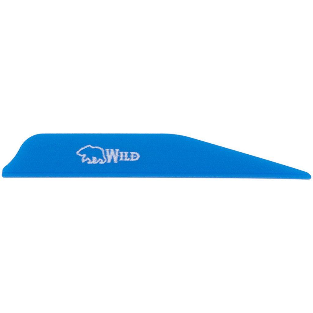 Bohning Wild Vanes 3 in. Satin Blue 100 pk. - Bohning