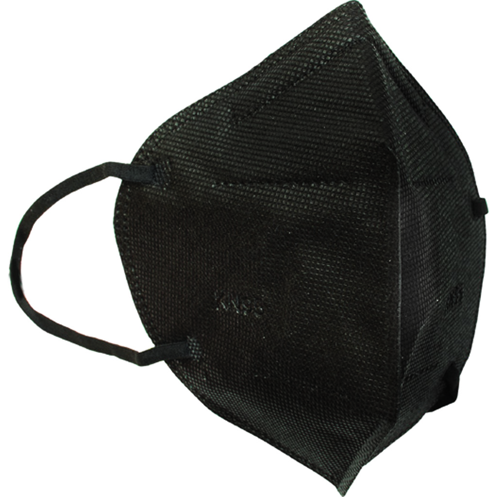 3000B KN95 Face Mask Black 12 Pack, 95% Filtration, Non-Medical Use