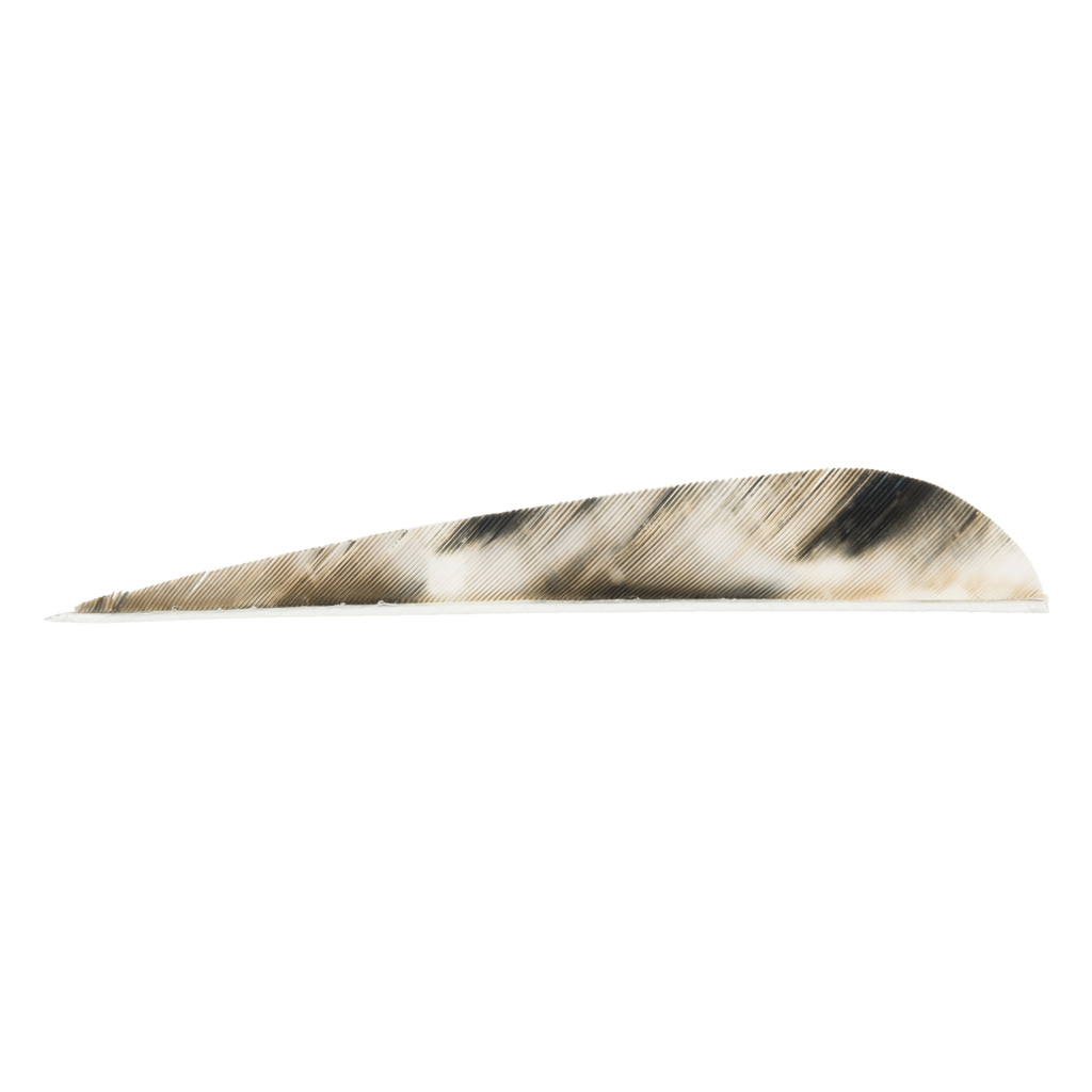 Gateway 400RPTBR-100 Tre-Bark 4" RW Feathers, 100 Pack, Camo Parabolic
