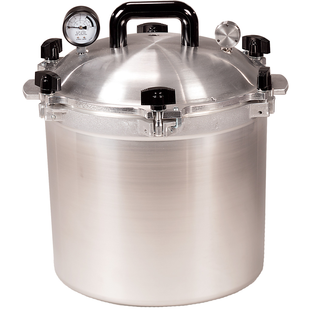 All American 921 Pressure Cooker 21.5Qt Metal-to-Metal Seal, 5-15 PSI