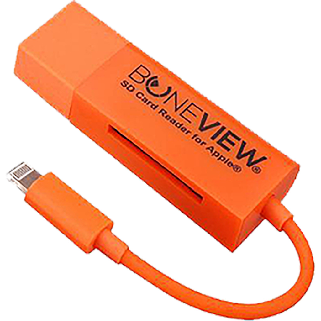 Bone View BV-2001 iPhone SD Card Reader, Lightning Xtndr, Plug & Play - Bone View