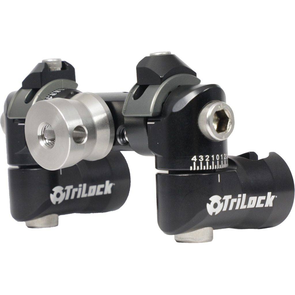 Axcel STVM-BK TriLock Adjustable V-Bar Mount Black, Micro Adjustments