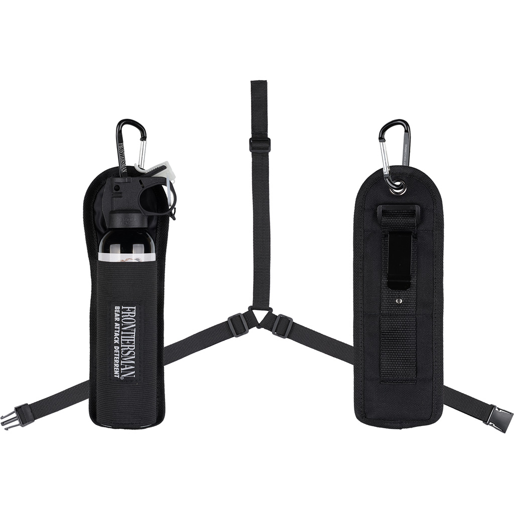 Sabre Frontiersman Bear Spray 9.2 Oz - 30 ft Range - 3-In-1 Chest Holster