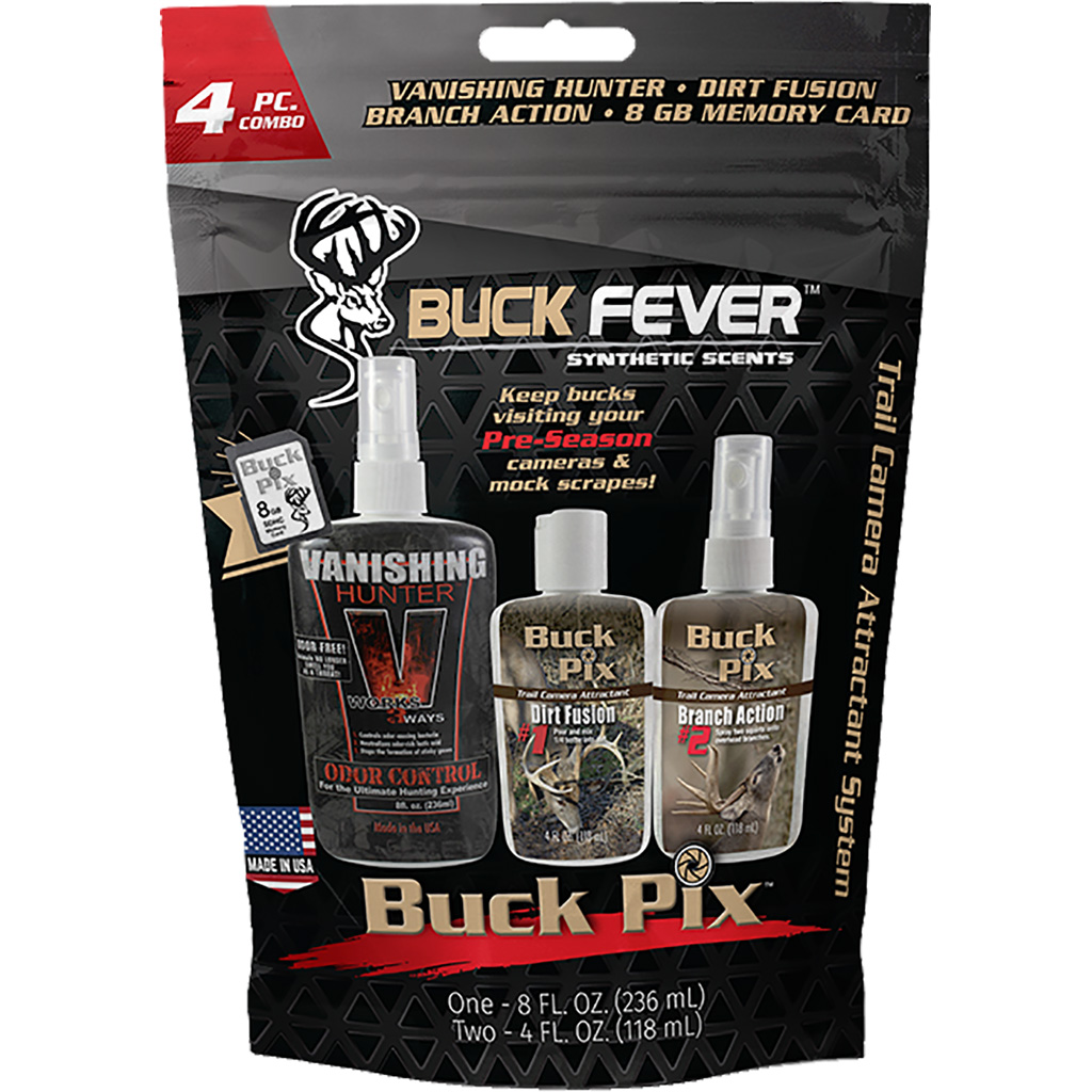 Buck Fever BF-BPK4 Buck Pix Combo Kit with 8GB SD Card & Scent Sprays - Buck Fever