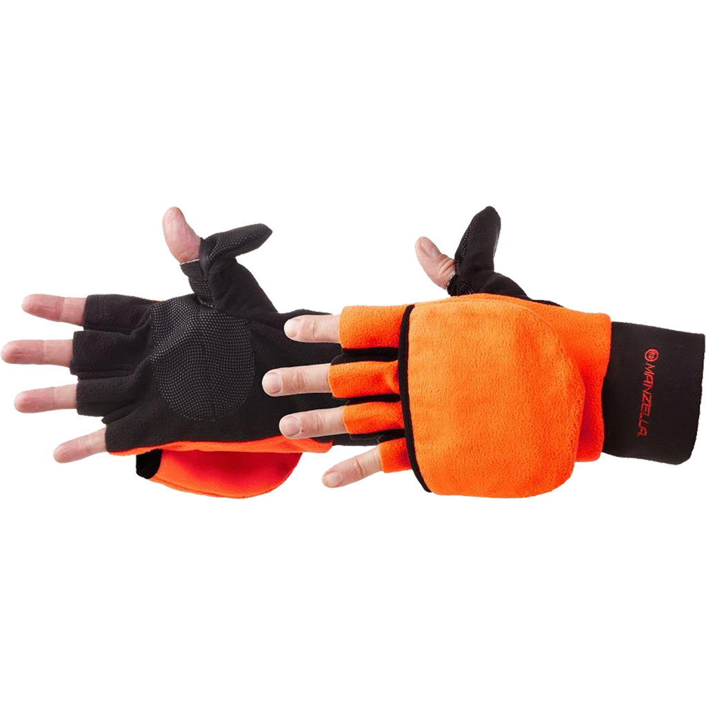 Manzella Hunter Convertible Glove/Mitten XL Blaze Orange