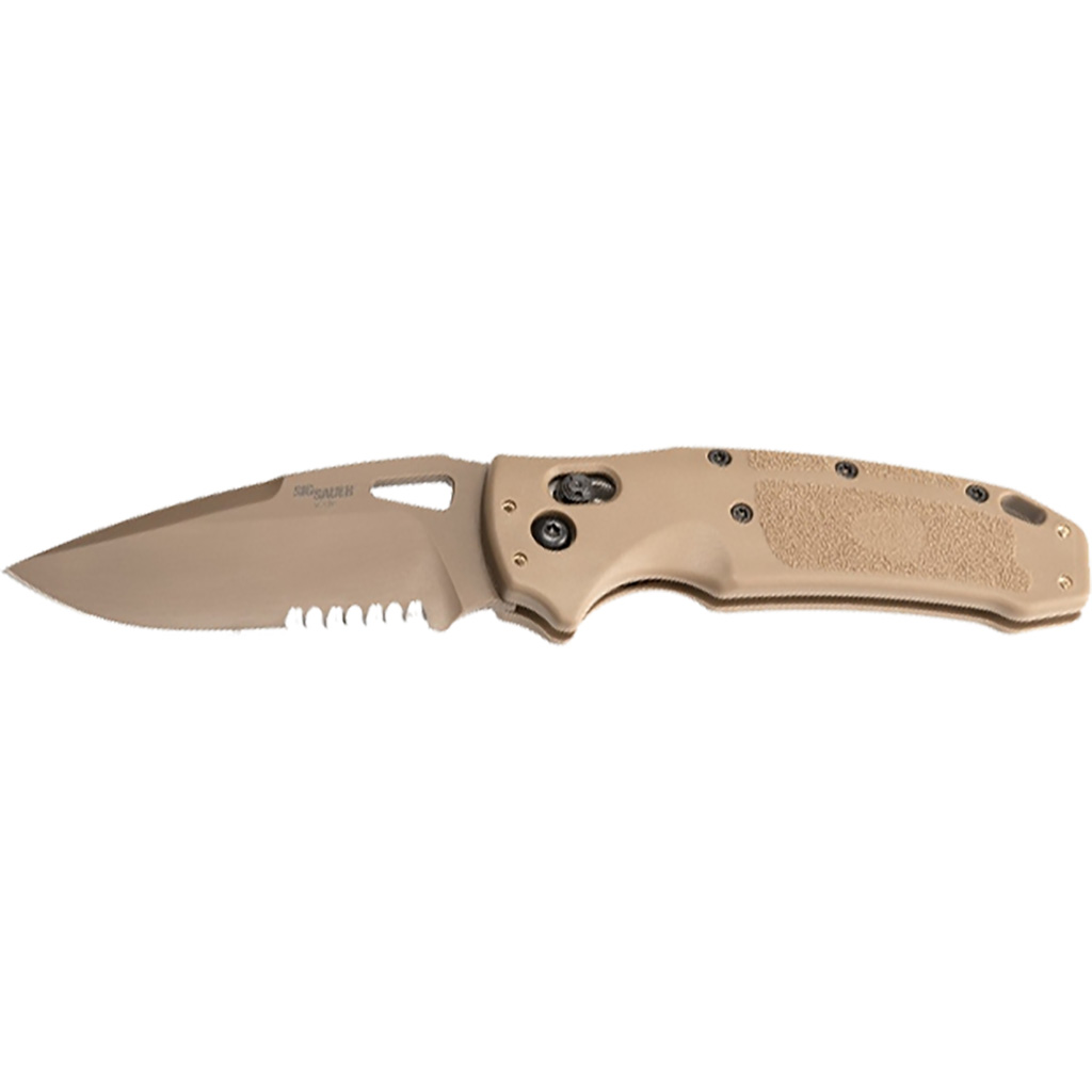 Hogue Sig Sauer K320 M17 Folding Knife Coyote Tan 3.5 in. Able Lock Drop...