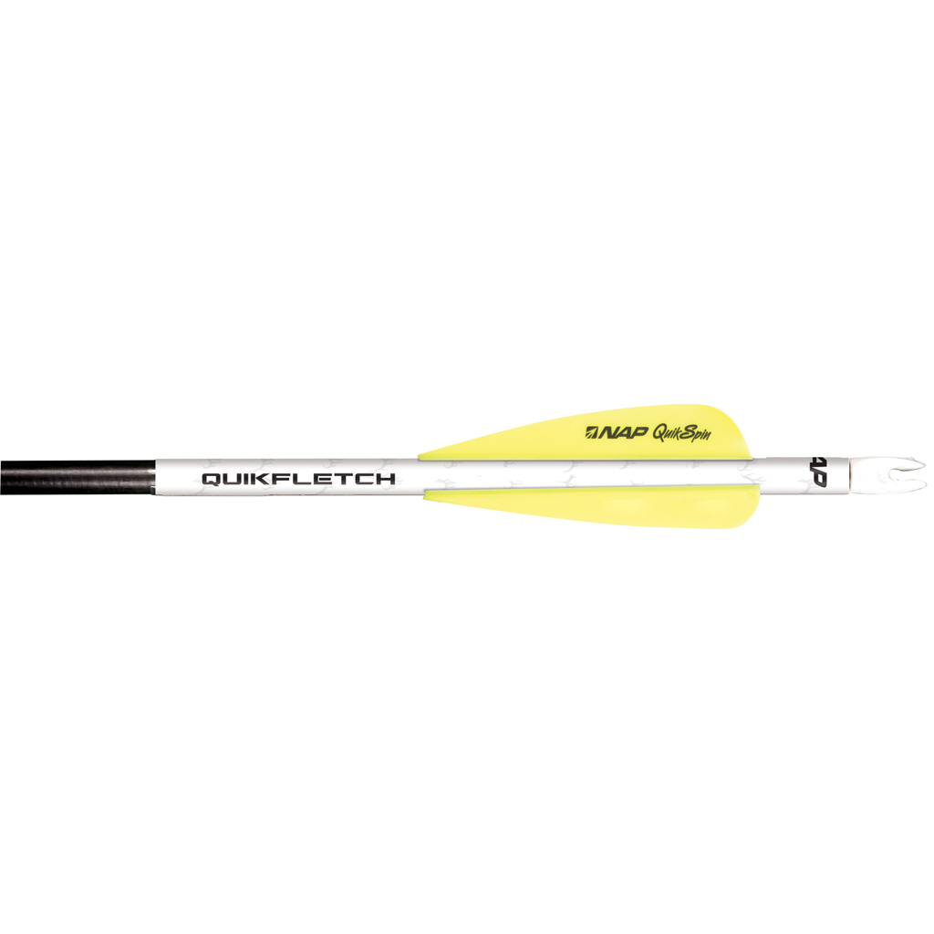 Buy NAP NAP-60-1006 Quikfletch QuickSpin 4 Fletch White/Yellow 2" 6 Pack online